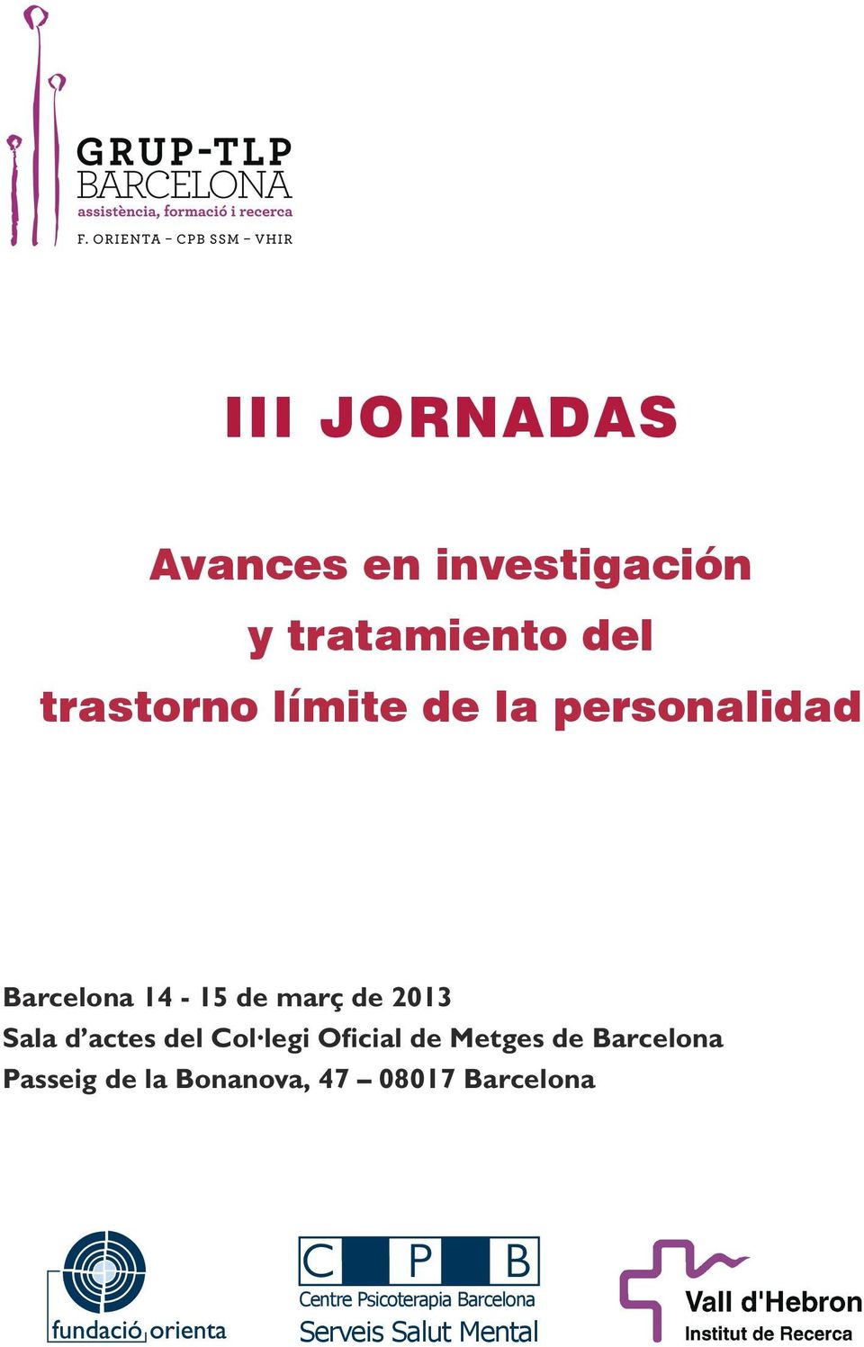 actes del Col legi Oficial de Metges de Barcelona Passeig de la