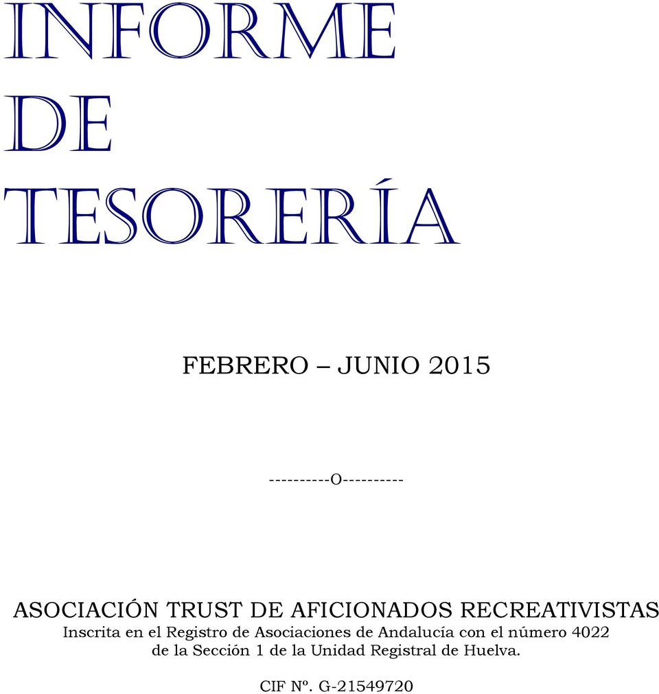 Registro de Asociaciones de Andalucía con el número 4022 de la