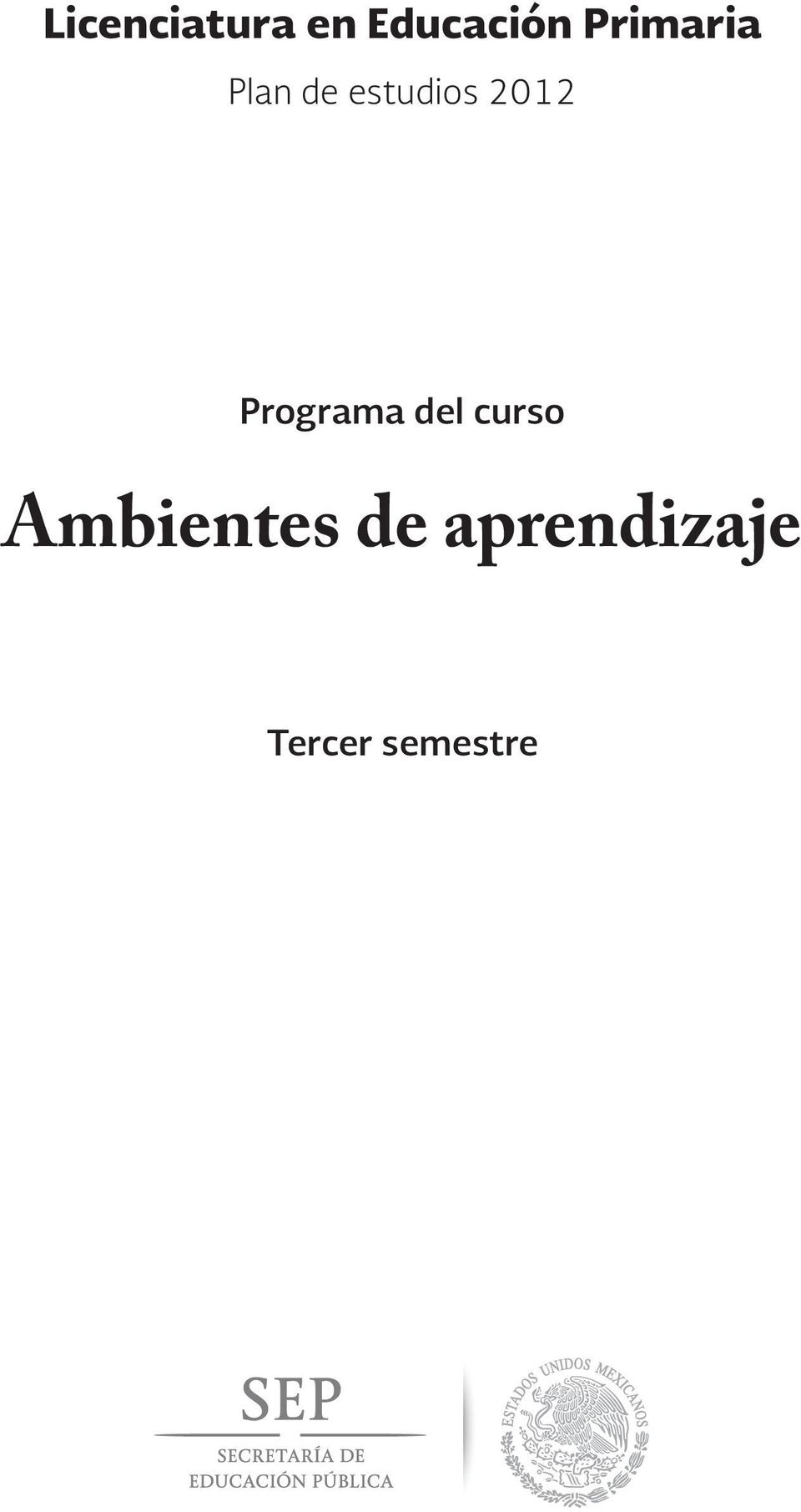 2012 Programa del curso