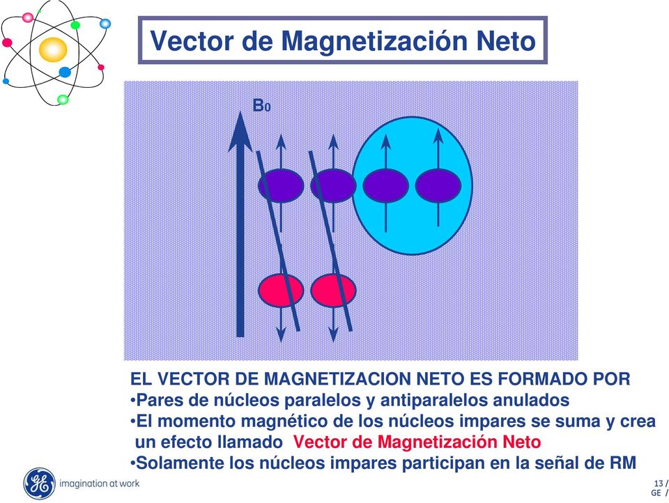 magnético de los núcleos impares se suma y crea un efecto llamado Vector