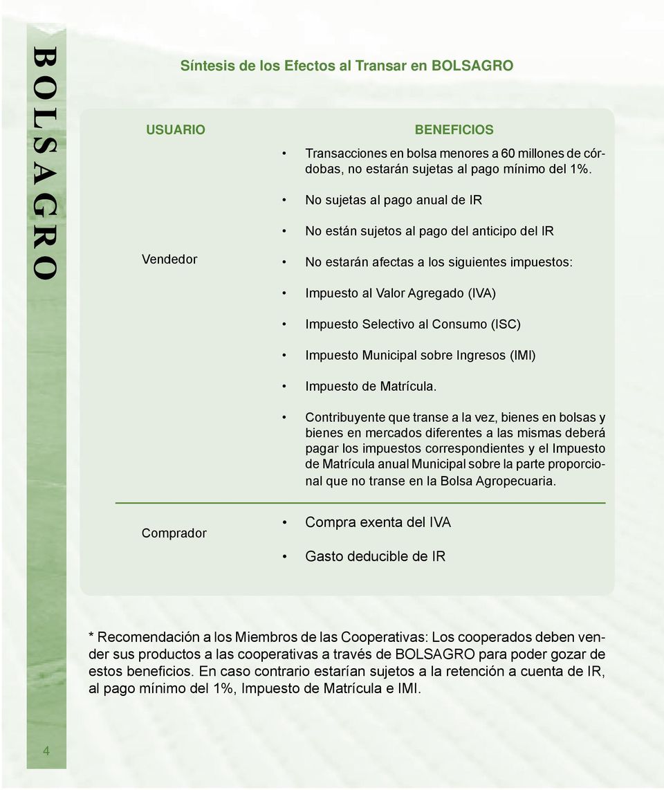 Impuesto Municipal sobre Ingresos (IMI) Impuesto de Matrícula.