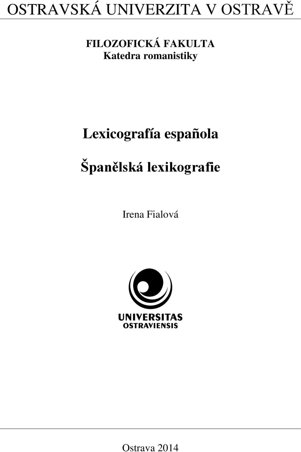 romanistiky Lexicografía española