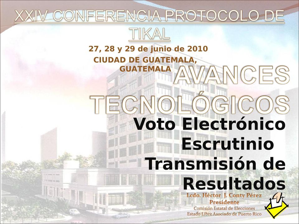 GUATEMALA Voto Electrónico