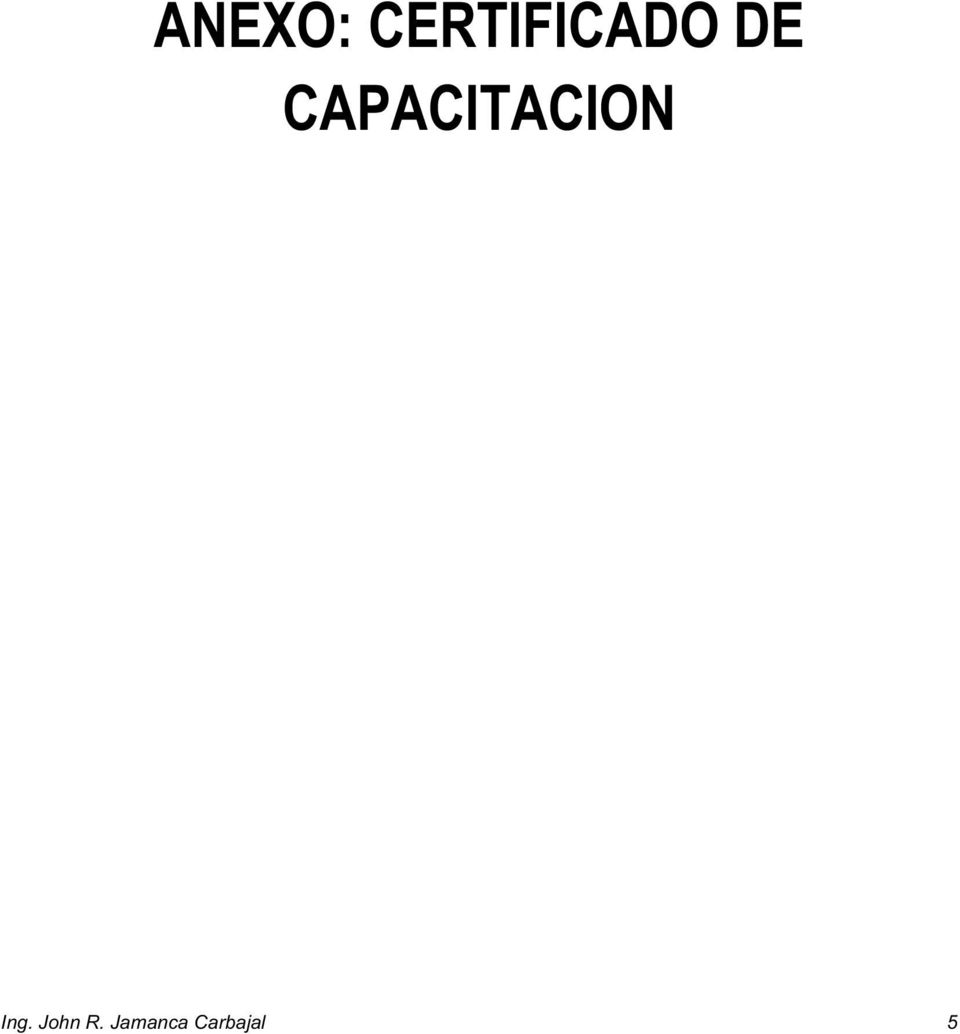 CAPACITACION Ing.