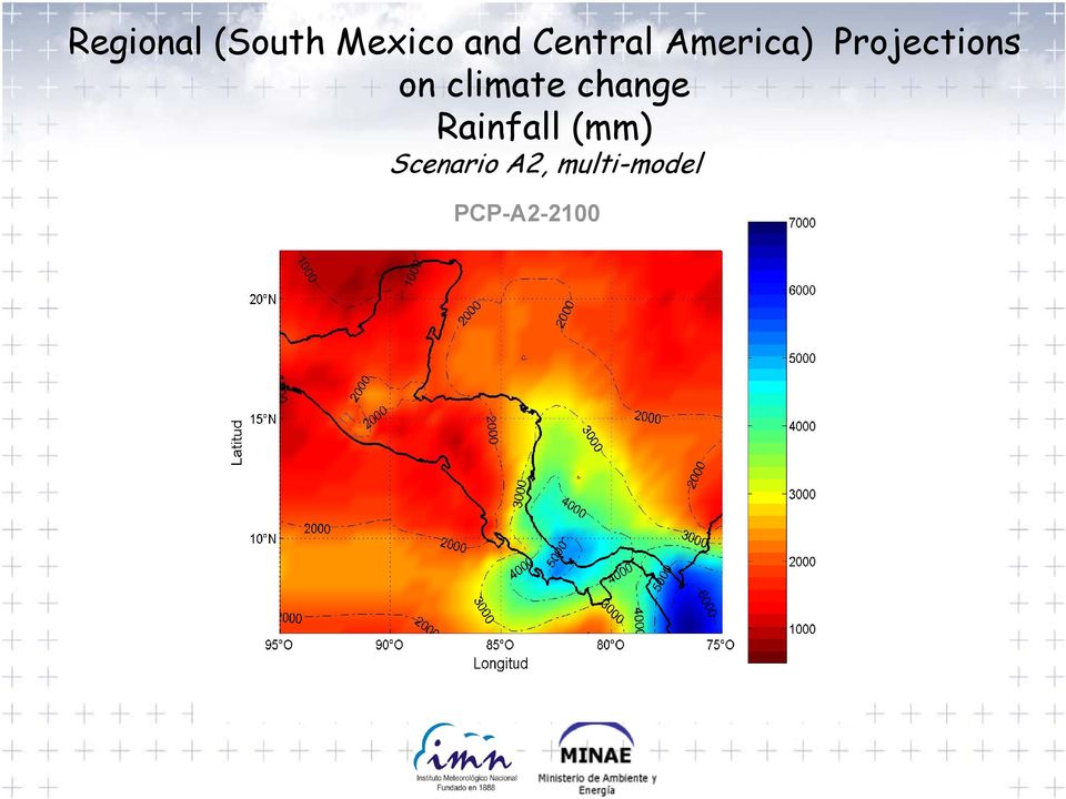 Rainfall (mm) Scenario A2, multi-model