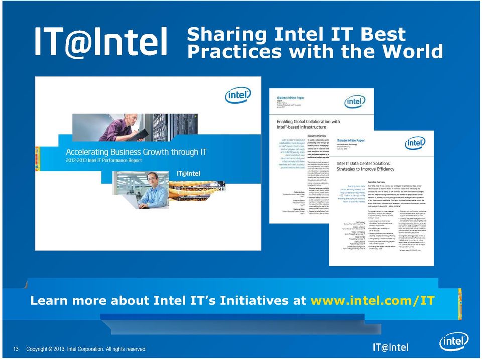 Learn more about Intel IT s