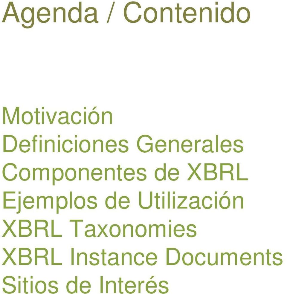 XBRL Ejemplos de Utilización XBRL