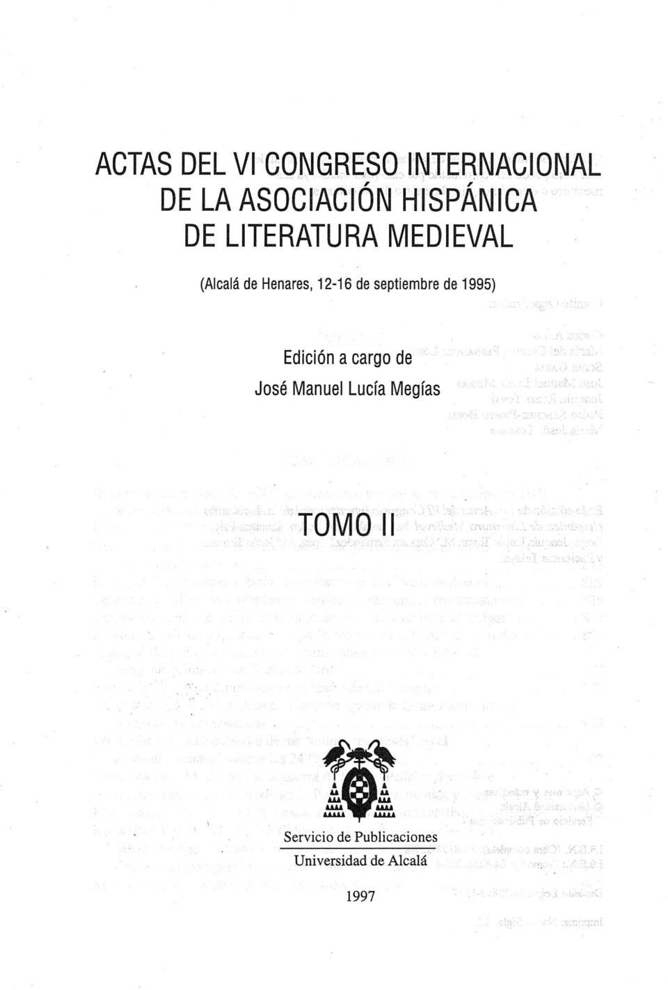 de septiembre de 1995) Edición a cargo de José IVIanuei