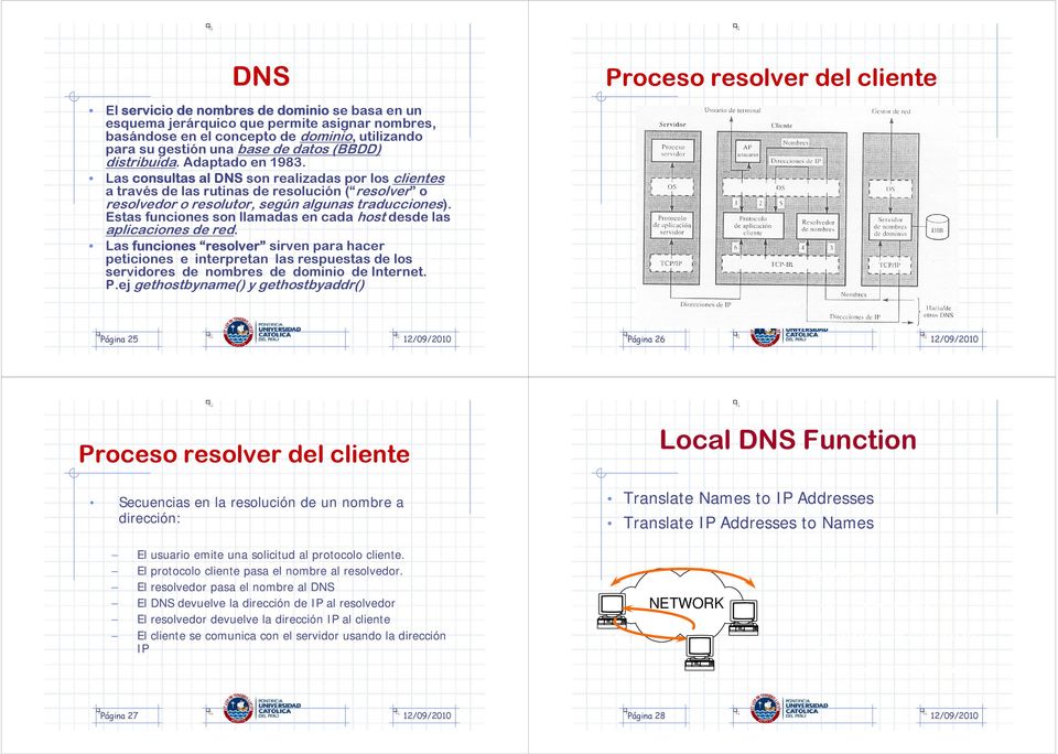 Las consultas al DNS son realizadas por los clientes a través de las rutinas de resolución ( resolver o resolvedor o resolutor, según algunas traducciones).