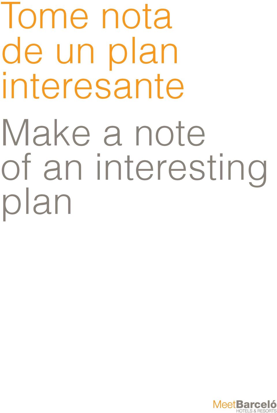 Make a note of
