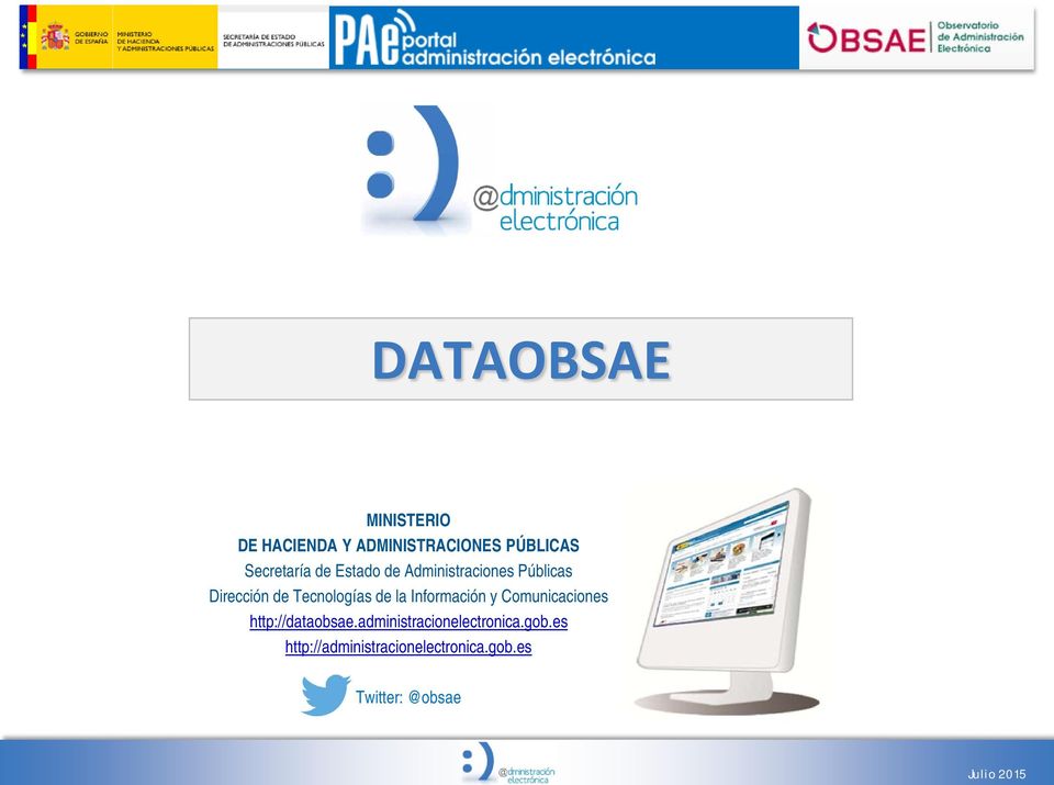 Tecnologías de la Información y Comunicaciones http://dataobsae.