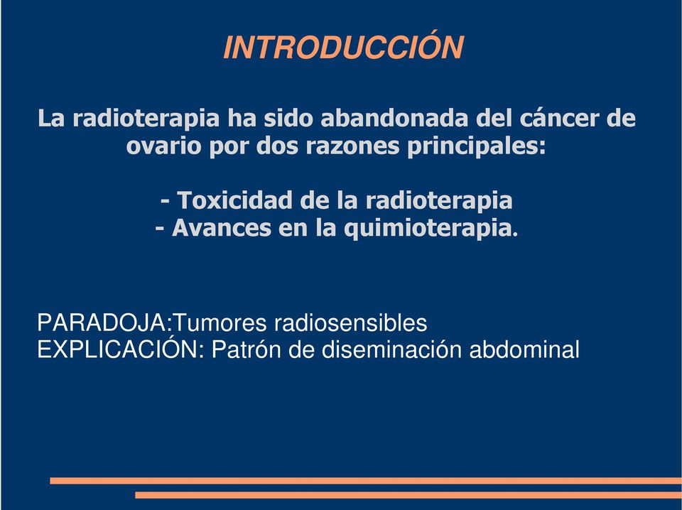 radioterapia - Avances en la quimioterapia.