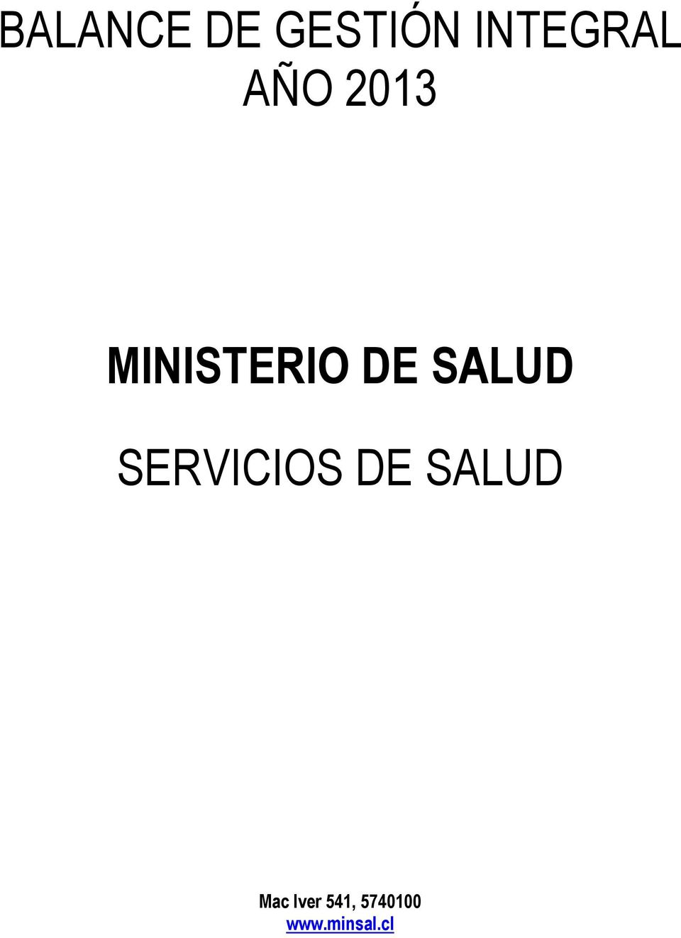 SALUD SERVICIOS DE SALUD