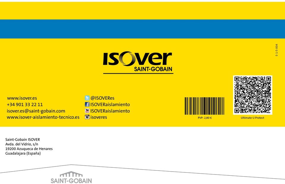 es @ISOVERes ISOVERaislamiento ISOVERaislamiento isoveres PVP: 2,80
