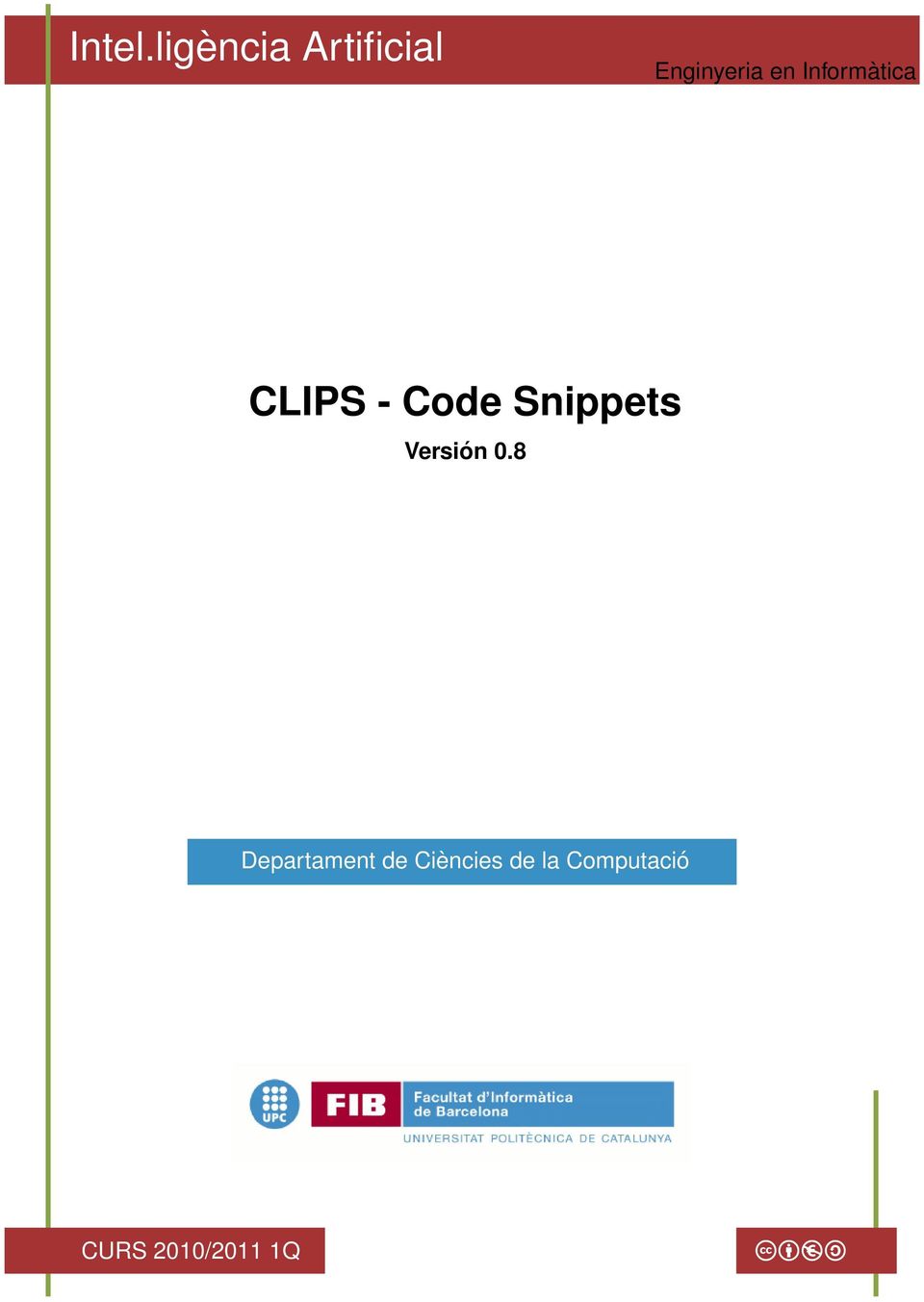 Informàtica CLIPS - Code Snippets