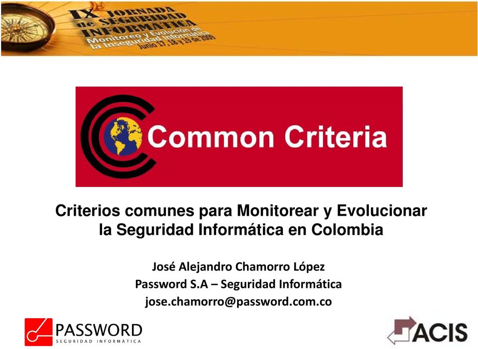 en Colombia José Alejandro Chamorro López Password
