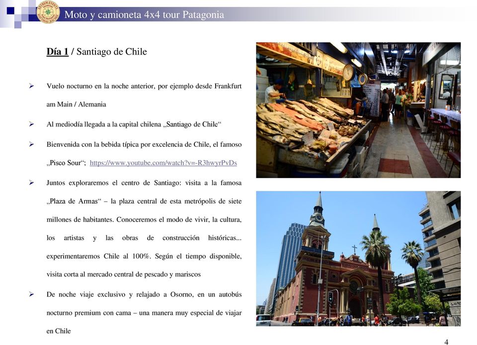 v=-r3hwyrpvds Juntos exploraremos el centro de Santiago: visita a la famosa Plaza de Armas la plaza central de esta metrópolis de siete millones de habitantes.