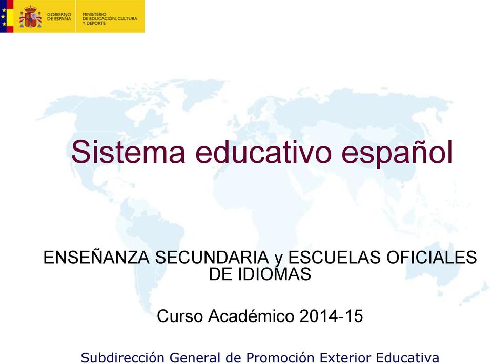 IDIOMAS Curso Académico 2014-15