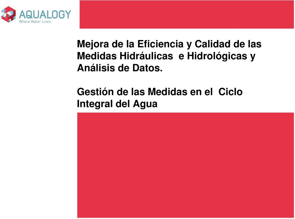 Hidrológicas y Análisis de Datos.