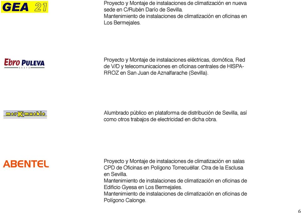 Proyecto y Montaje de instalaciones eléctricas, domótica, Red - RROZ en San Juan de