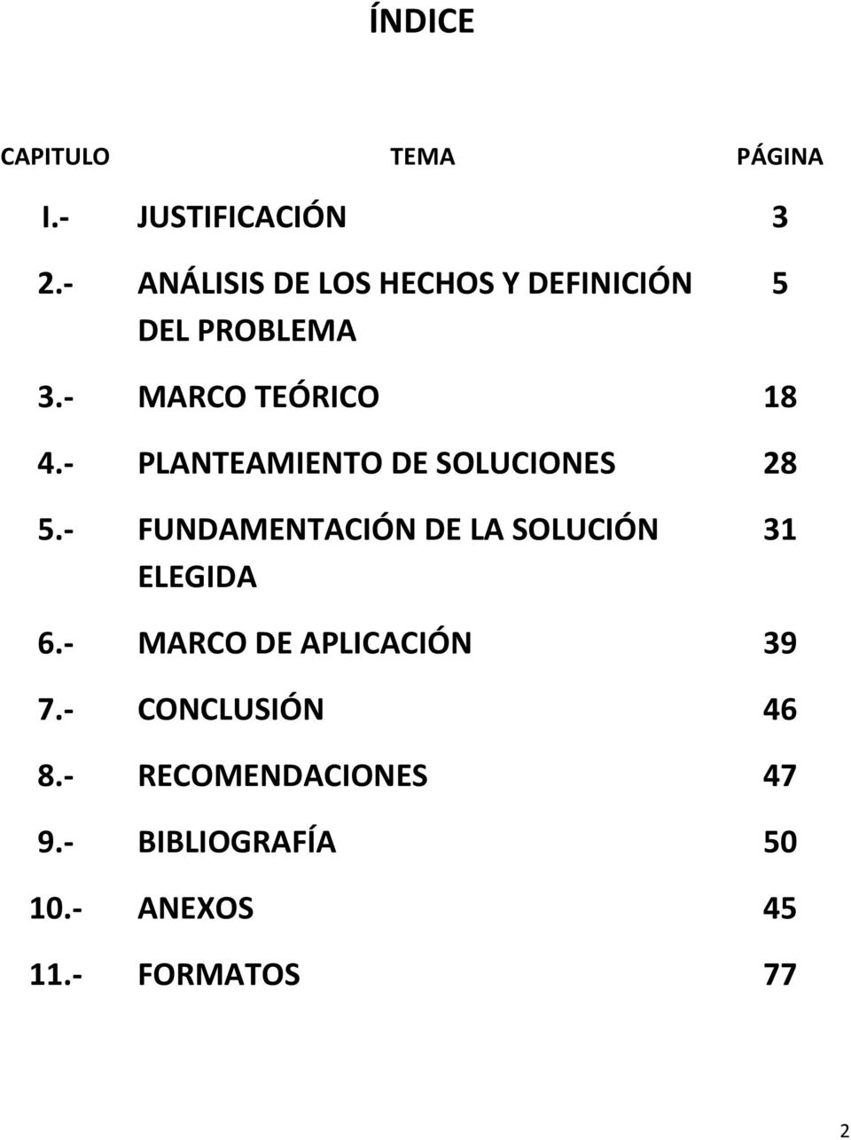 PLANTEAMIENTO DE SOLUCIONES 28 5. FUNDAMENTACIÓN DE LA SOLUCIÓN ELEGIDA 31 6.