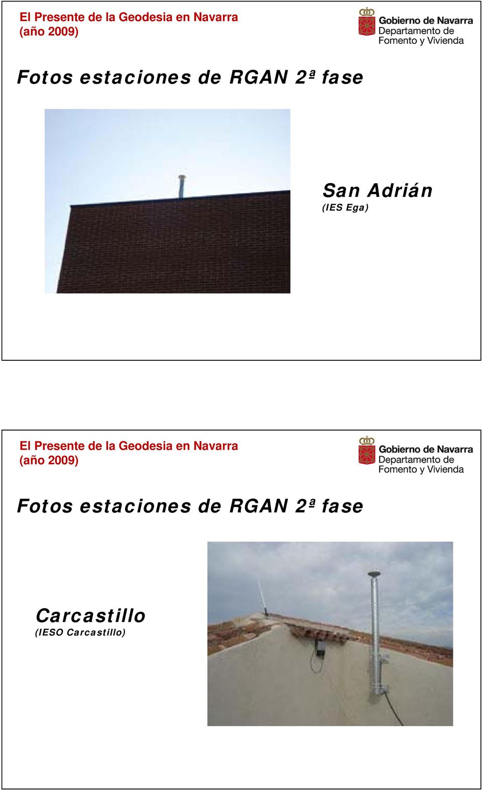 Fotos estaciones de RGAN 2ª fase Carcastillo (IESO
