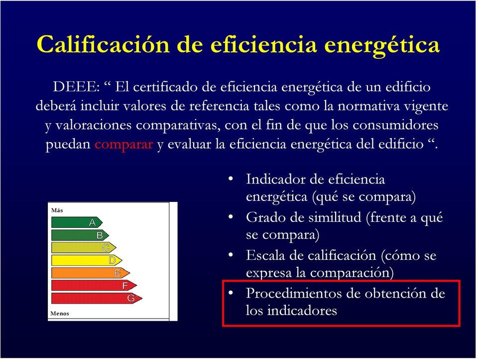 evaluar la eficiencia energética del edificio.