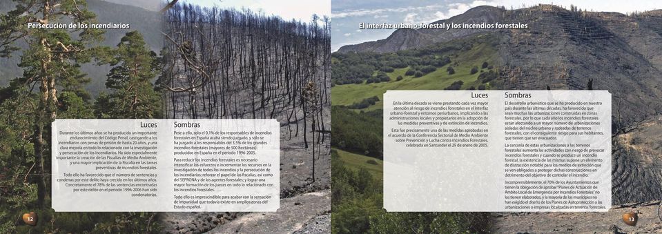 Ha sido especialmente importante la creación de las Fiscalías de Medio Ambiente, y una mayor implicación de la Fiscalía en las tareas preventivas de incendios forestales.