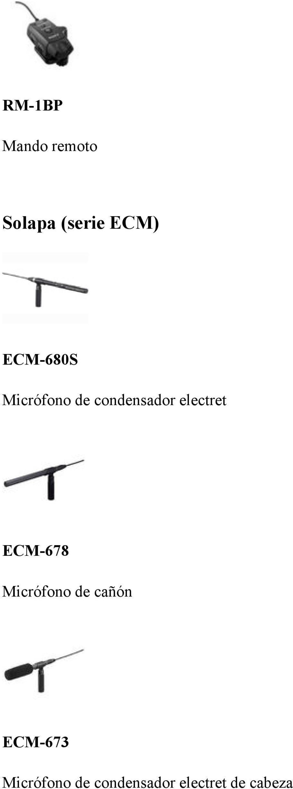 electret ECM-678 Micrófono de cañón