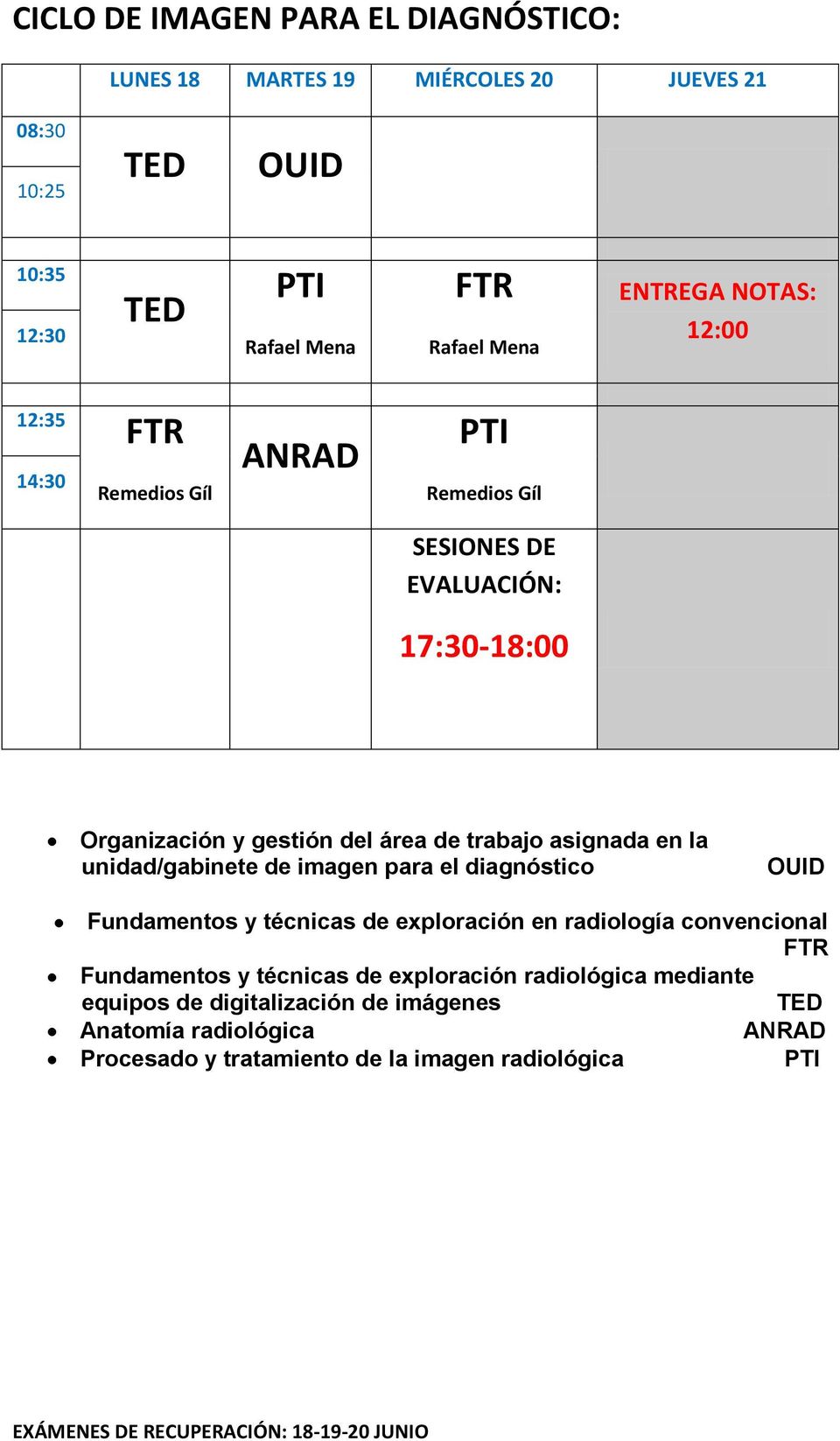 Fundamentos y técnicas de exploración en radiología convencional FTR Fundamentos y técnicas de exploración radiológica mediante equipos de
