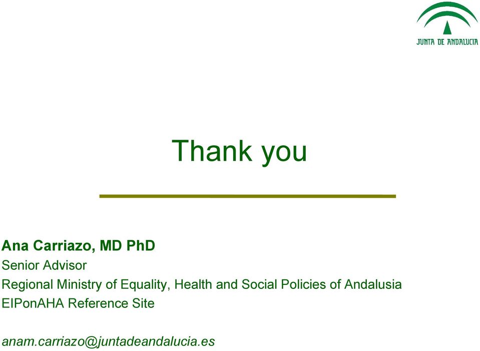 Health and Social Policies of Andalusia