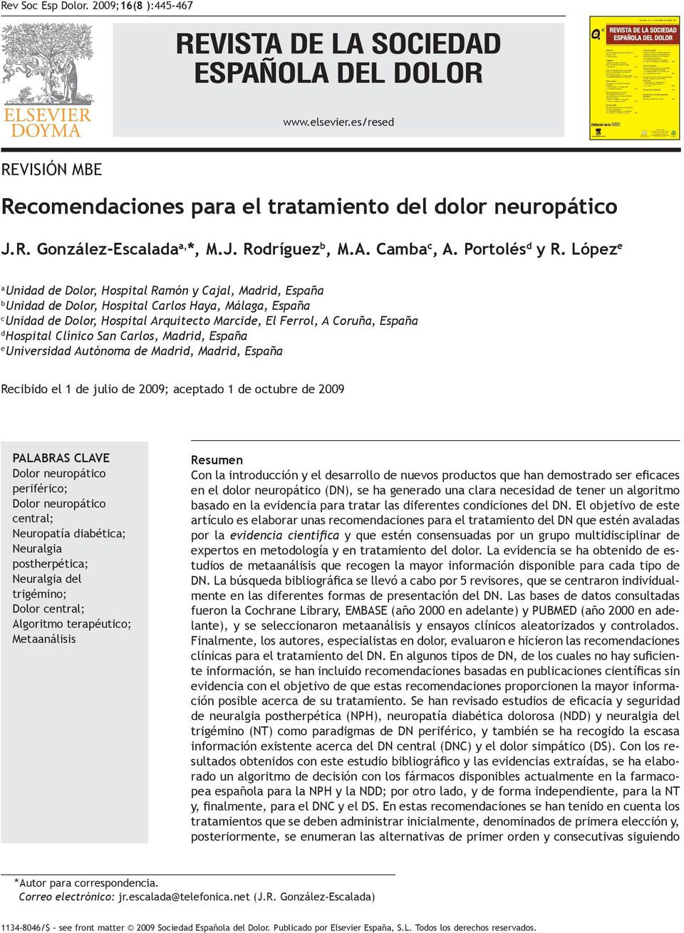 Niño Cruz 429 Notas clínicas Ketamina en el dolor del miembro fantasma M. Mayo Moldes, A. Carregal Rañó y T.