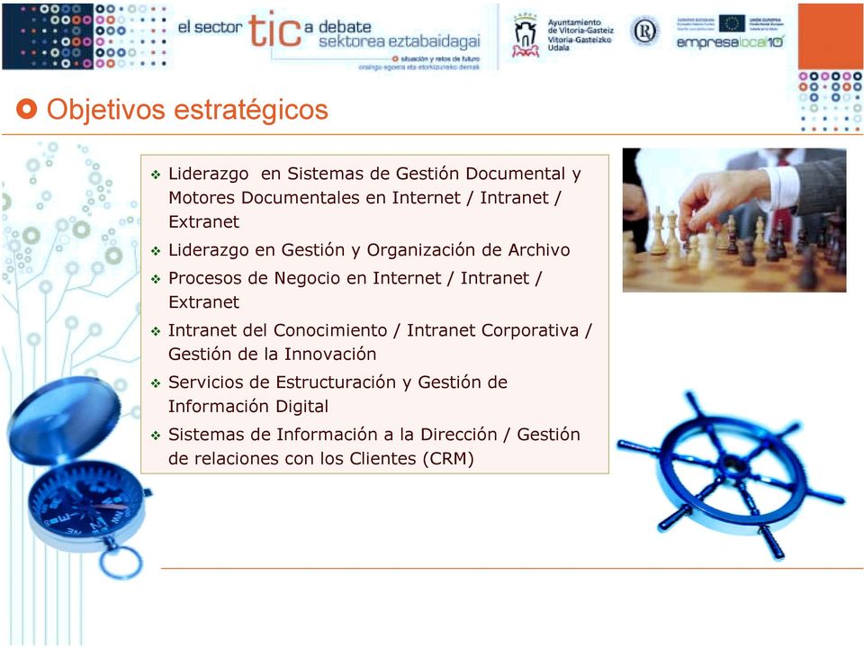 Extranet " Intranet del Conocimiento / Intranet Corporativa / Gestión de la Innovación " Servicios de