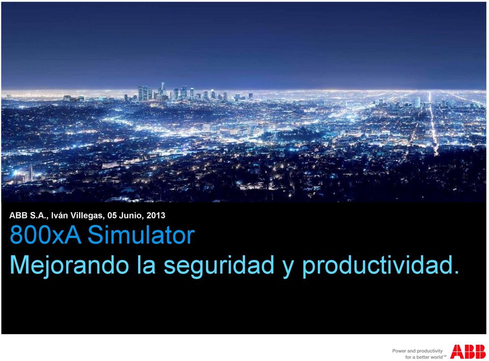 2013 800xA Simulator