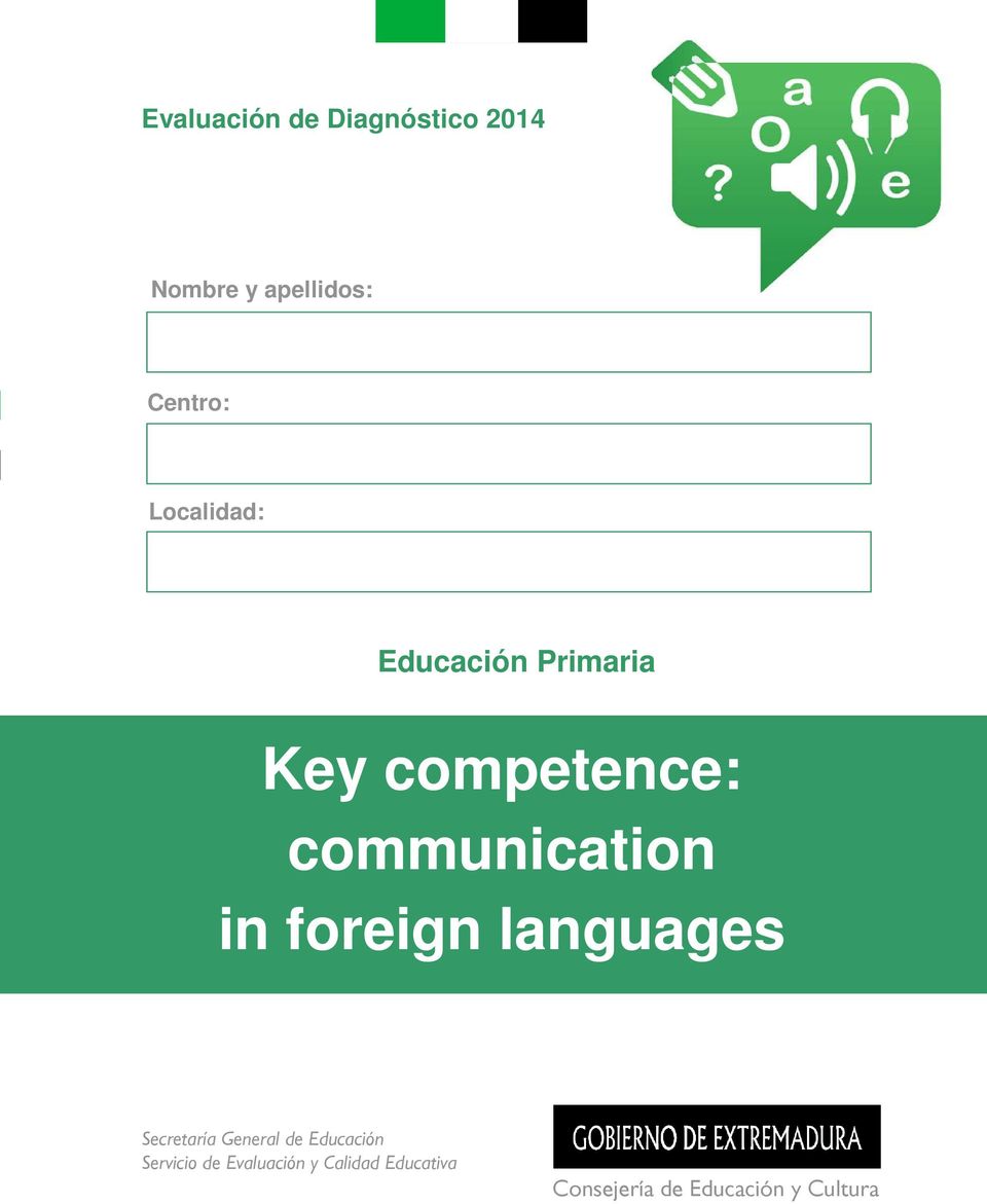 competence: communication in foreign languages