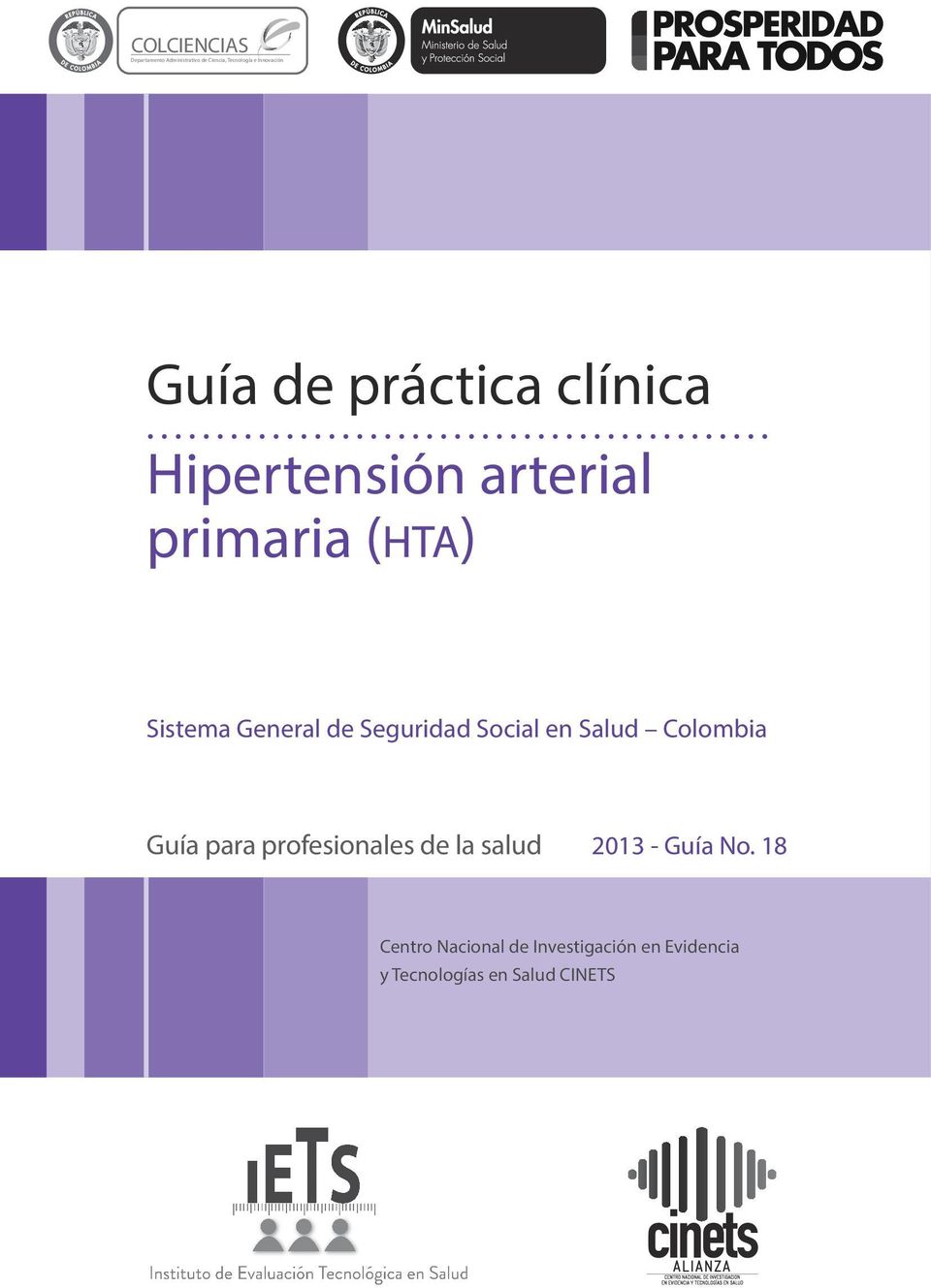 (hta) Sistema General de Seguridad Social en Salud Colombia Guía para profesionales de la