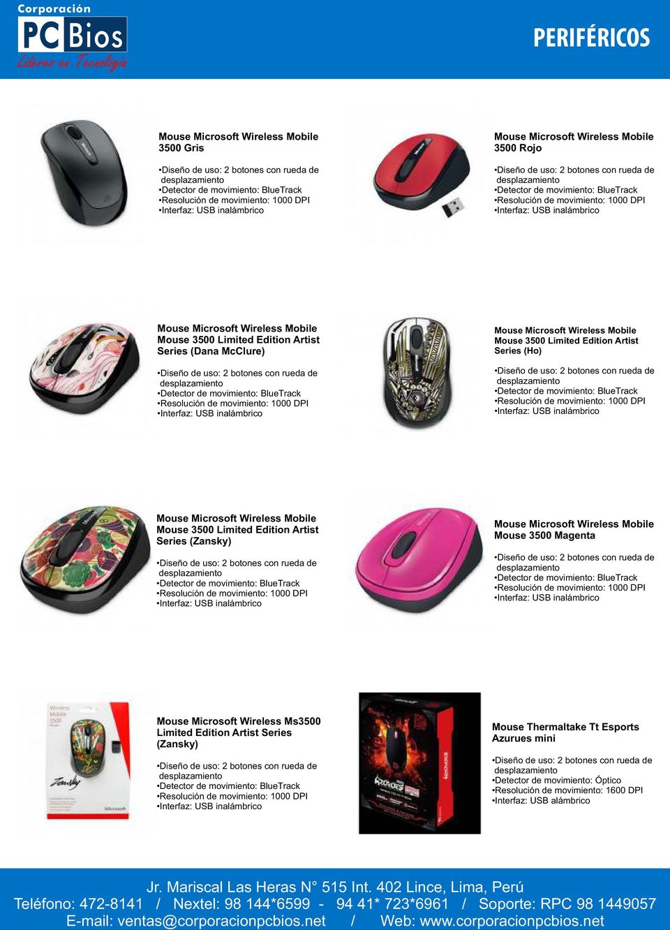 Artist Series (Zansky) Mouse 3500 Magenta Mouse Microsoft Wireless Ms3500