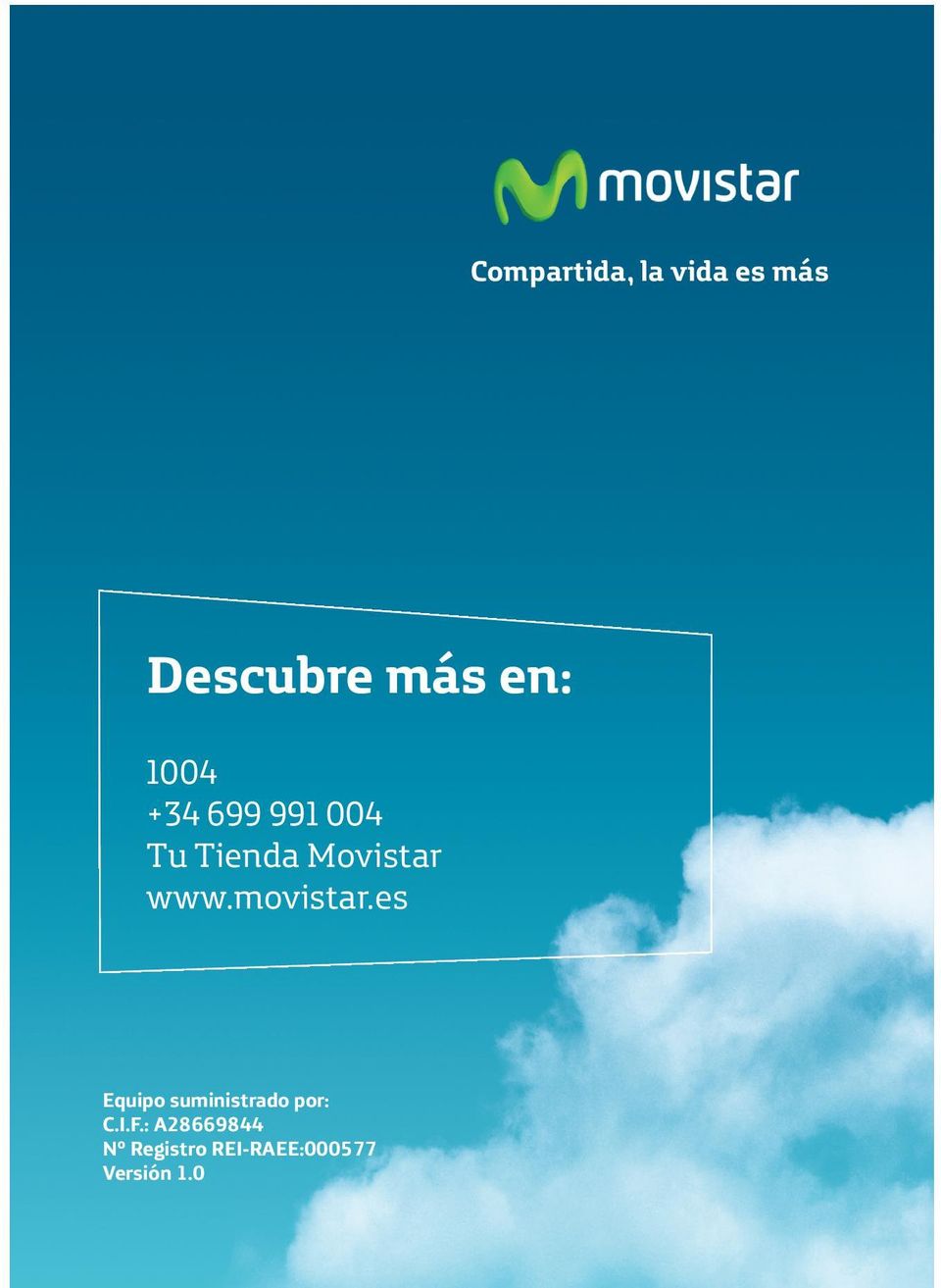 movistar.es Equipo suministrado por: C.I.F.
