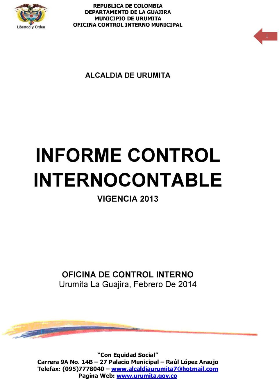 2013 OFICINA DE CONTROL INTERNO