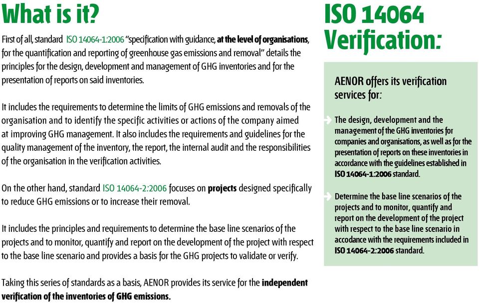 removal details the principles for the design, development and management of GHG inventories and for the presentation of reports on said inventories.