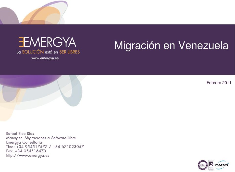 Migraciones a Software Libre Emergya Consultoría