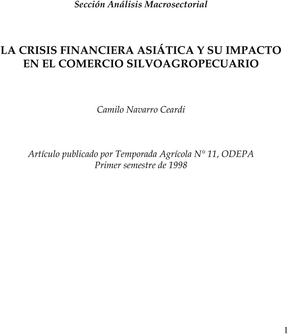 SILVOAGROPECUARIO Camilo Navarro Ceardi Artículo