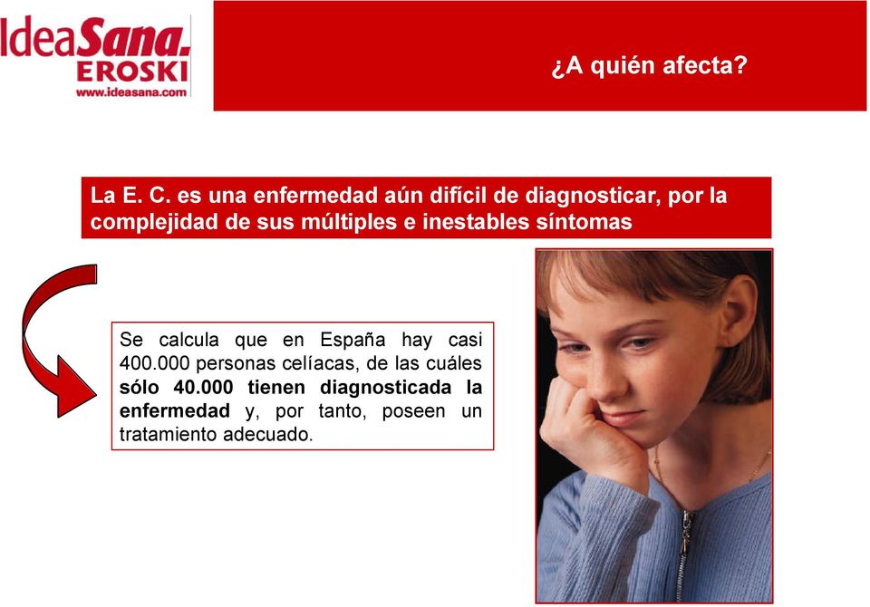 múltiples e inestables síntomas Se calcula que en España hay casi 400.