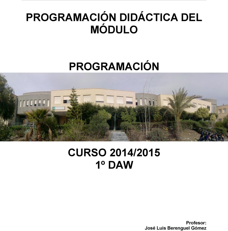 2014/2015 1º DAW Profesor: