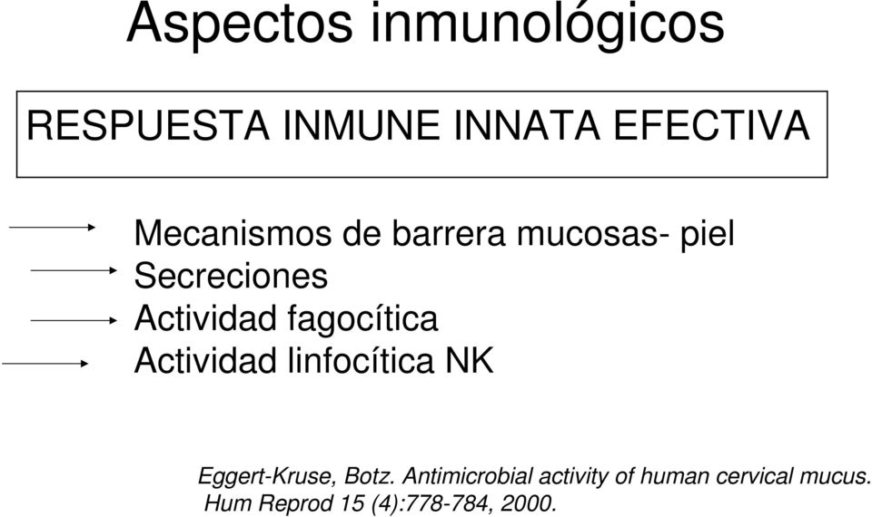 fagocítica Actividad linfocítica NK Eggert-Kruse, Botz.