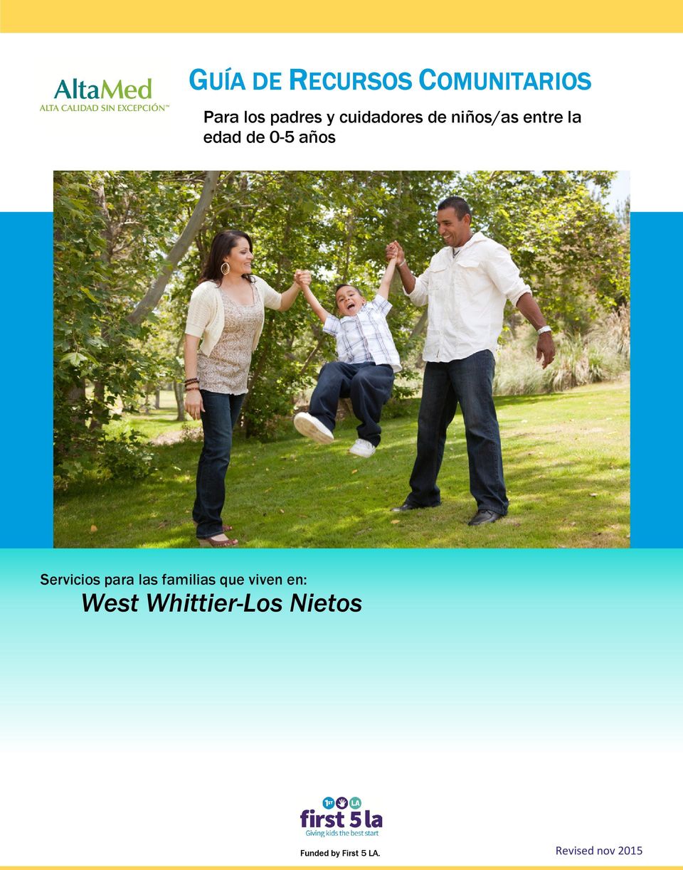 Servicios para las familias que viven en: West