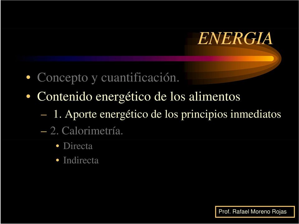 1. Aporte energético de los principios ii