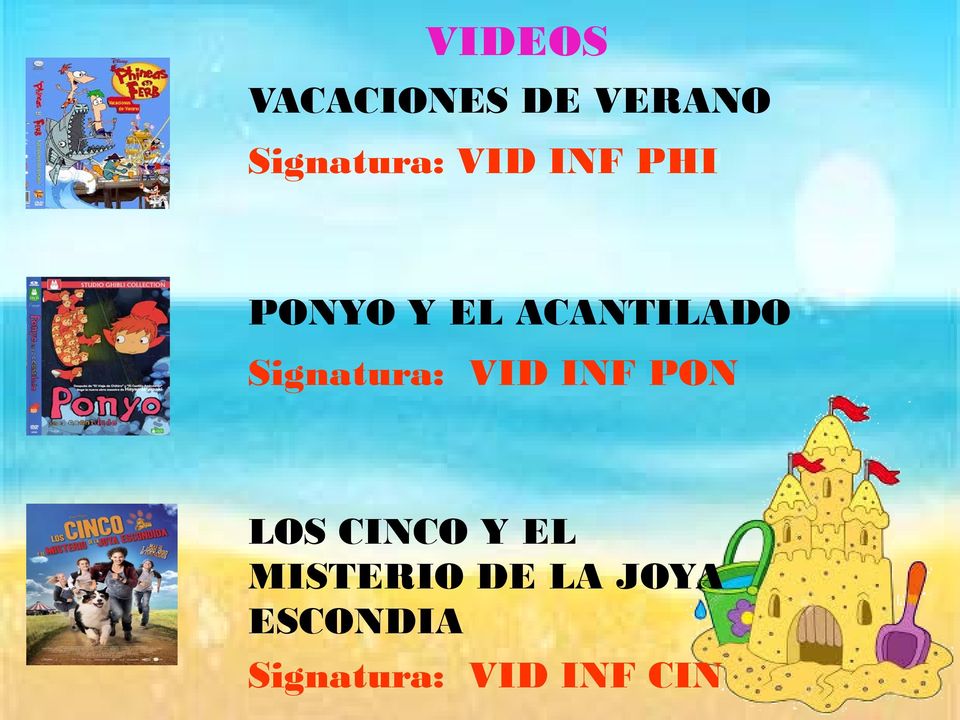 Signatura: VID INF PON LOS CINCO Y EL