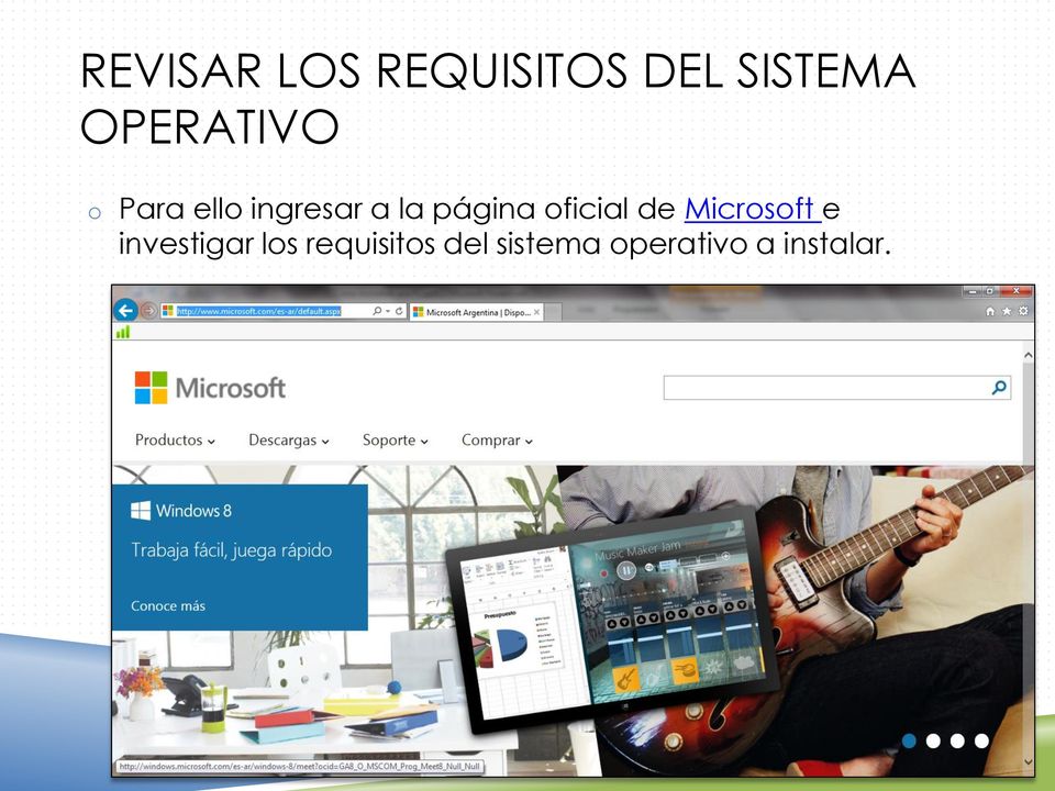 página oficial de Microsoft e