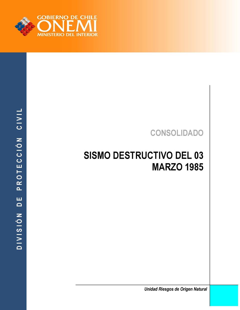 SISMO DESTRUCTIVO DEL 03 MARZO